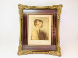 Vintage Charlotte, Sidney Bell, Wood and Plaster Framed Print