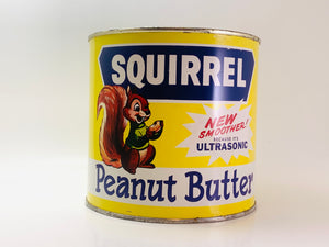 Vintage Squirrel Peanut Butter Tin