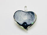 Vintage Venetian Murano glass heart pendant