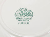 Vintage Homer Laughlin Eggshell Red Stripe 18k Small Plate Set