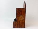 Vintage Wood Fireplace Matchstick Holder