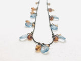 Vintage Teardrop Bead Charm Necklace