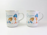 Vintage Herself the Elf Porcelain Mugs - 1984 American Greetings