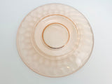 1928-32 Hex Optic “Honeycomb” Jeannette Pink Glass Tea Cup and Saucer