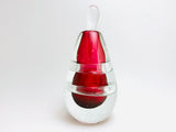 Vintage Cranberry Art Glass Perfume Scent Bottle