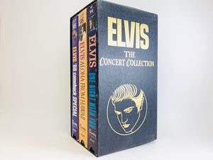 Elvis The Concert Collection VHS Video Cassette Tape Box Set