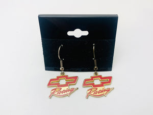 Chevy Racing Earrings for Pierced Ears