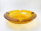Vintage Anchor Hocking Soreno Amber Glass Ashtray