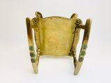Vintage Brass Rocking Chair