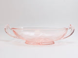 Pink Depression Glass Etched Pickle Dish