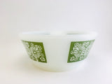 1960’s Anchor Hocking Fire King Small Green Daisy Bowl