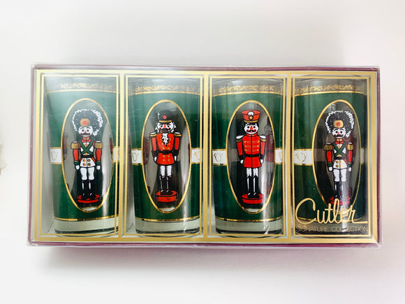 Vintage Cutler Signature Collection Nutcracker/ Toy Soldier Tumblers IOB