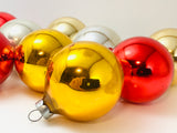 Vintage Doubl Glo Glass Christmas Ornaments