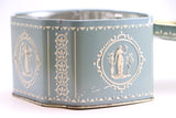 SOLD! Vintage Blue Wedgwood Style Jasperware Metal Tin