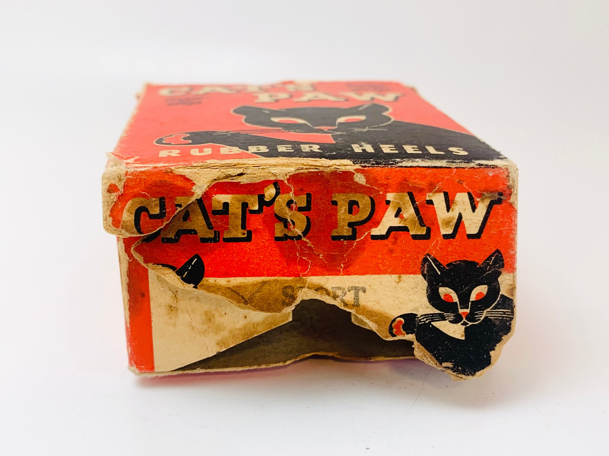 キャッツポウヒールBOX 1940's Cat's Paw Rubber Heels with Original Box
