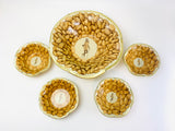 Vintage Mr. Peanut Tin Snack Bowl Set