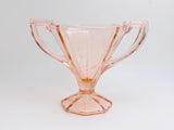 1920’s Westmorland Doreen Pink Depression Glass Etched Sugar Bowl