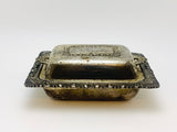 1940’s Occupied Japan Small Silver Plate Butter Dish
