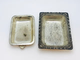 1940’s Occupied Japan Small Silver Plate Butter Dish