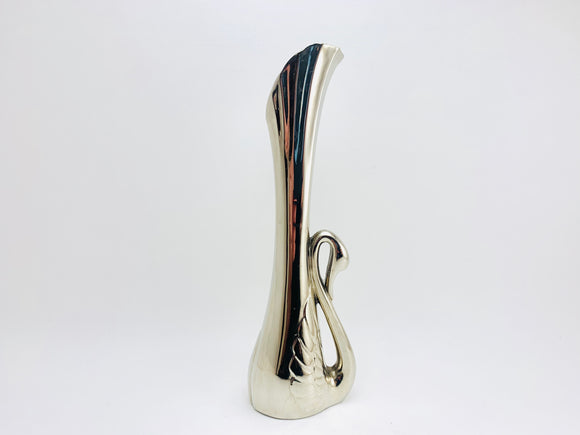 1970’s Elegance Silver Plated Swan Bud Vase