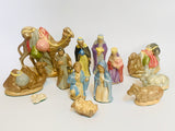 SOLD! 1960’s 13 Pcs Porcelain Nativity Set