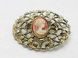 1960’s Filigree Cameo Brooch