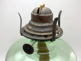 Vintage Uranium Glass Oil Lamp