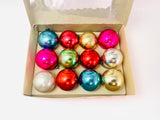 Vintage Small Glass Ball Christmas Tree Ornaments