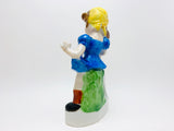 Vintage Little Girl With Her Doll and Puppy Hand Painted Figurine