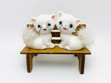 1950’s Cat Salt and Pepper Shakers with Real Fur Tails