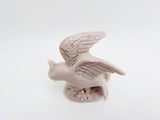1950’s Pink Ceramic Bird With Gold Highlights 