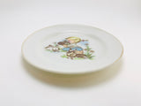 Vintage Ceramic Child’s Plate - Girl with Rabbits