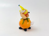 Vintage Miniature Murano Glass Pumpkin Clown