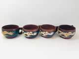 Vintage Yixing Clay Dragon Teapot Set
