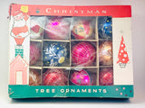 SOLD! 12 Vintage Mixed Glass Christmas Ornaments