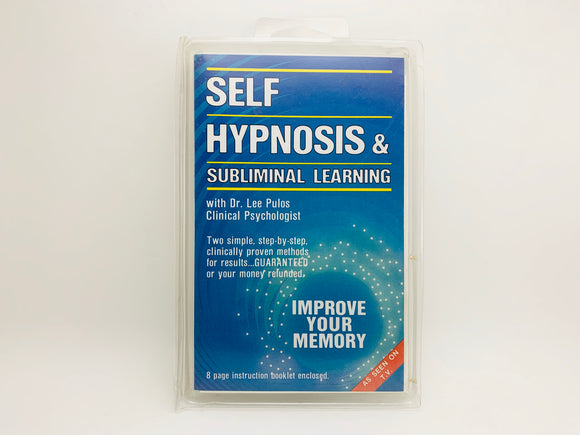 SOLD! 1983 Self Hypnosis & Subliminal Learning, Improve your Memory Cassette