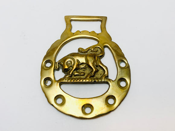 Vintage Horse Brass, Bull