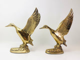 Vintage Brass Ducks
