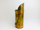 Vintage Brass and Copper Fireplace Matchstick Holder