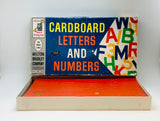 1962 Milton Bradley Cardboard Letters and Numbers