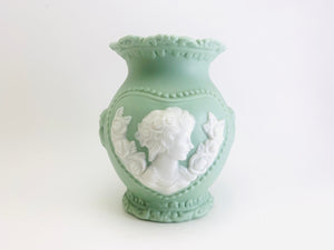 SOLD! Vintage Wedgwood Jasperware Inspired Cameo Vase