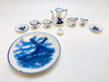 1960’s Hand Painted Delft Blue Miniature Tea Set