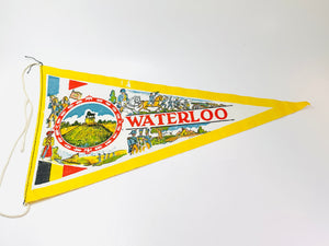 Vintage Waterloo Cloth Pennant