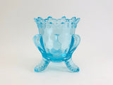 1970’s Degenhart Turquoise Footed Toothpick Holder