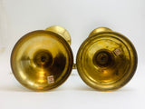 1970’s Decorative Brass French Horn Candlestick Holders