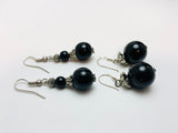 Vintage Black and Silver Beaded Jewelry Set