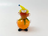 Vintage Miniature Murano Glass Pumpkin Clown