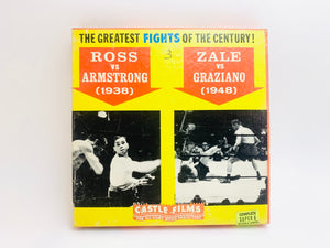 Ross vs Armstrong 1938 & Zale vs Graziano 1948 Fights of the Century Super 8 Film