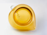 Vintage Amber Glass Swan Dish
