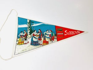 Vintage Sorrento Cloth Pennant